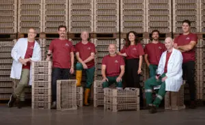 The team at Cesari pose for a photo together.