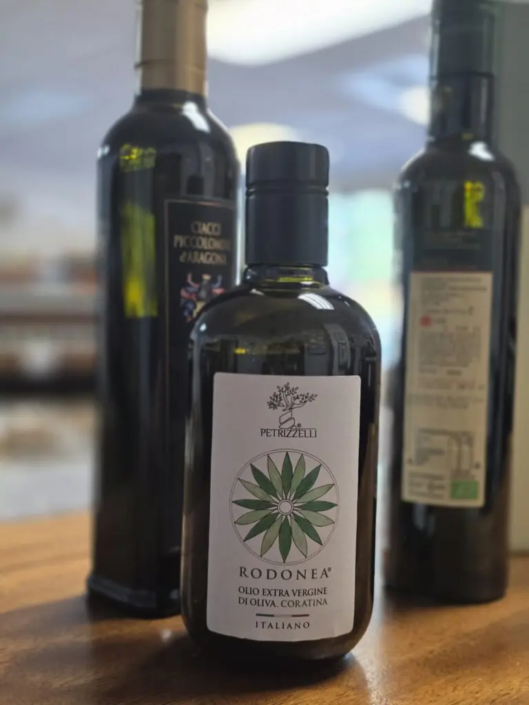 Olive oil available now at University Wines