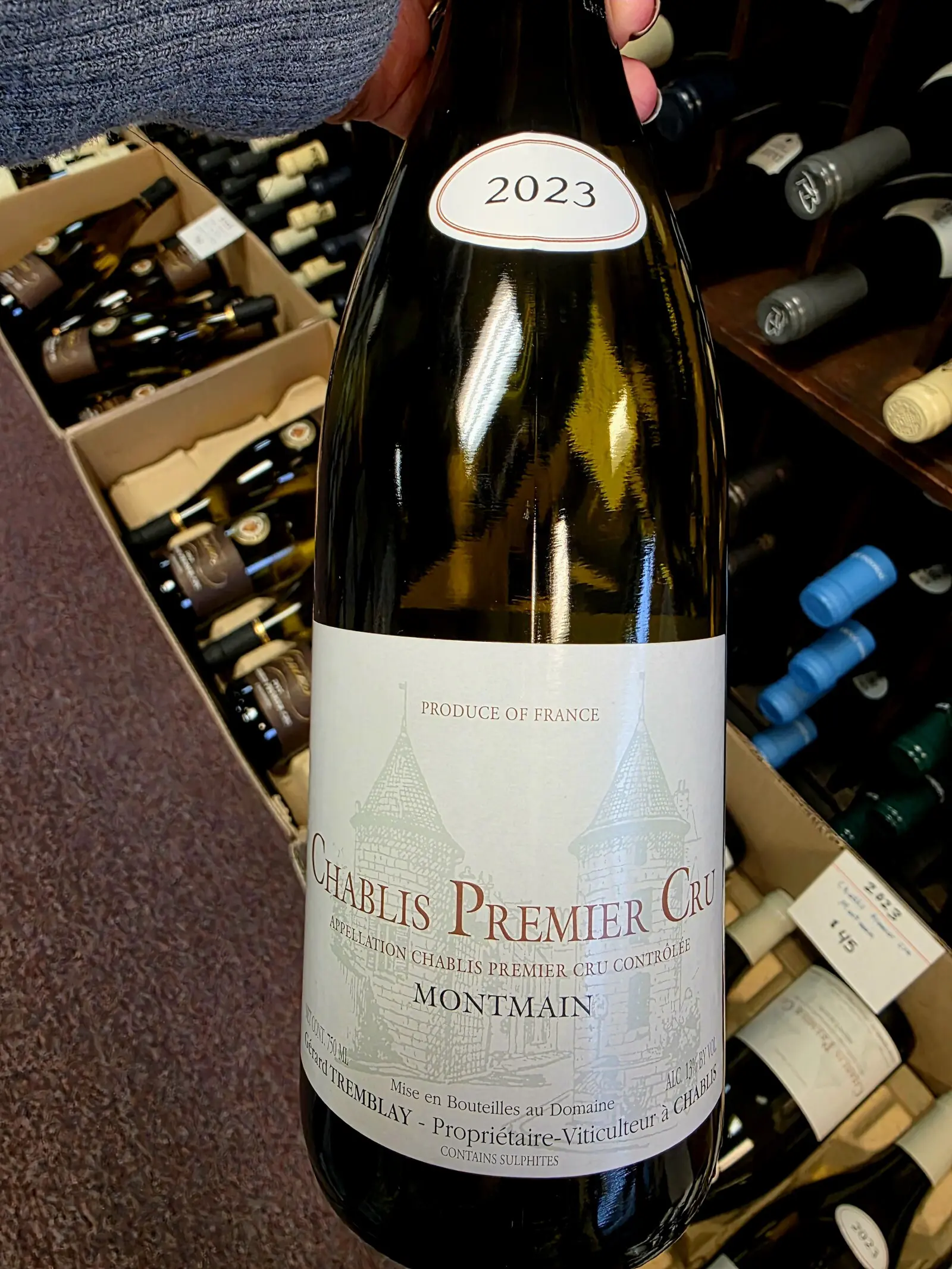 Domaine Gérard Tremblay Chablis Premier Cru Montmain 2023 $45