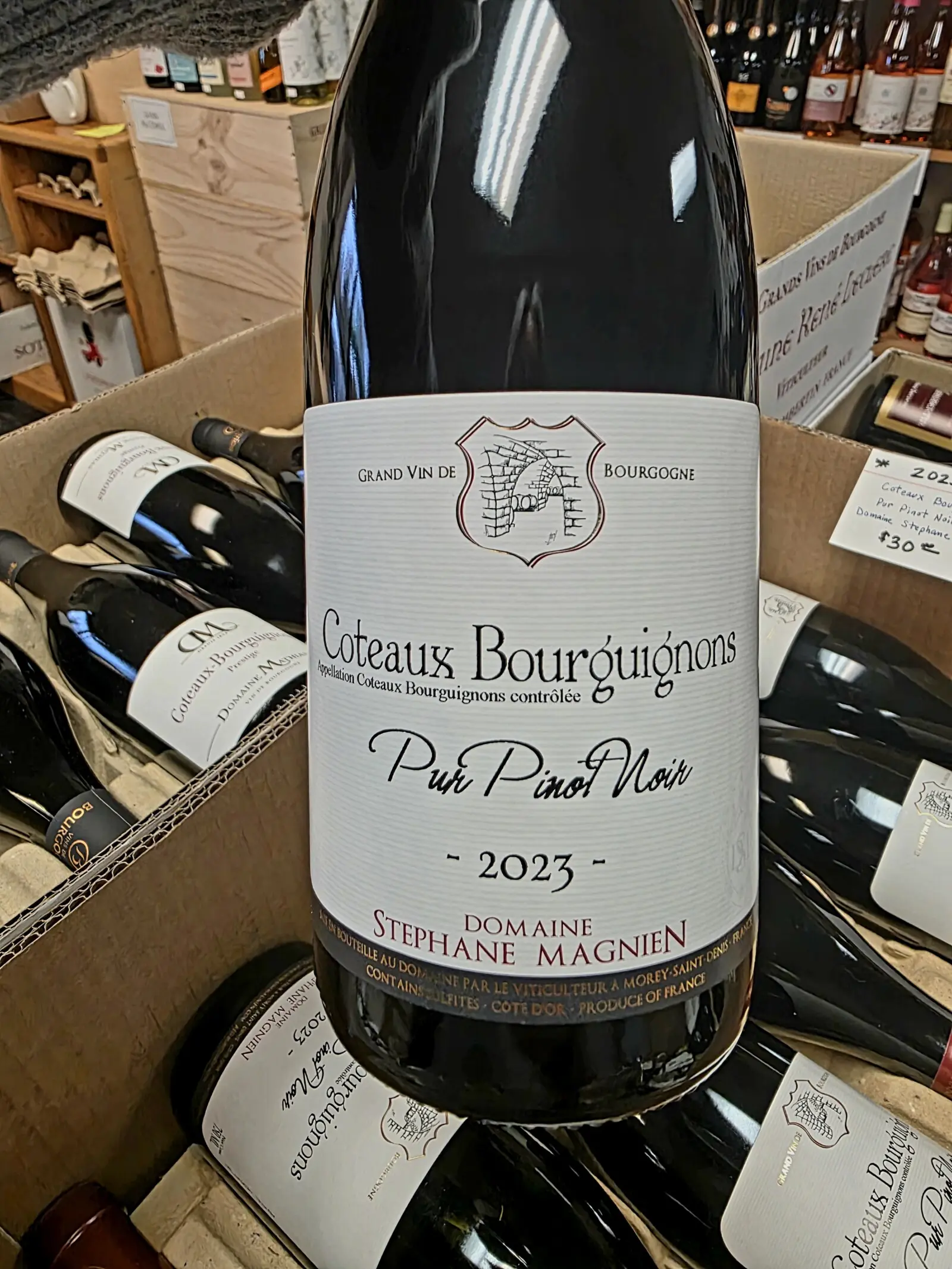 Domaine Stéphane Magnien Coteaux Bourguignons “Pur Pinot Noir” 2023 $30