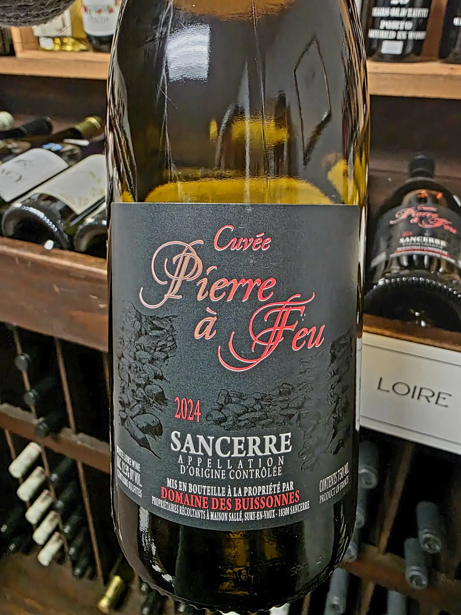 Domaine des Buissonnes Sancerre “Pierre à Feu” 2024 $37