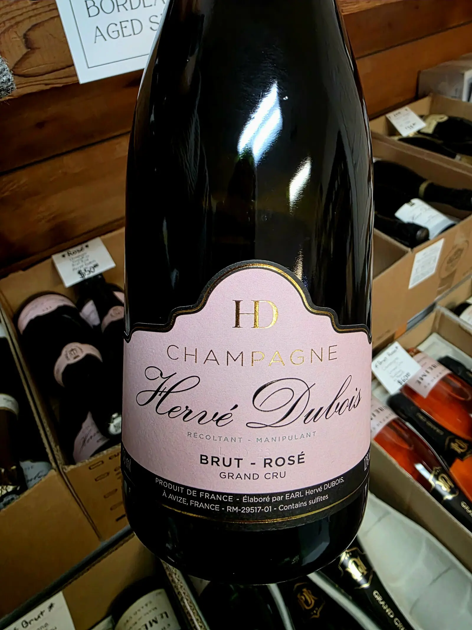 Hervé Dubois Brut Rosé Grand Cru NV $50