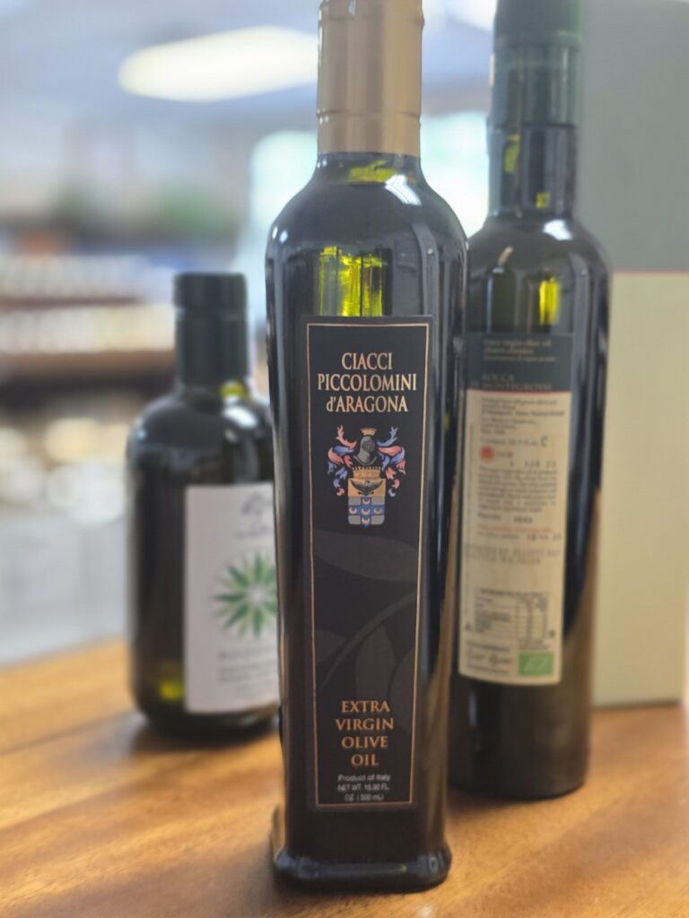 Olive oil available now at University Wines