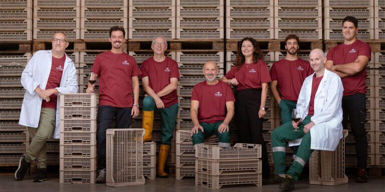 The team at Cesari pose for a photo together.