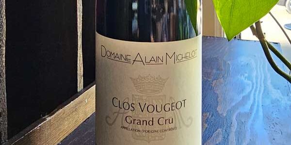 A bottle of Domaine Alain Michelot Clos Vougeot Grand Cru, vintage 2013